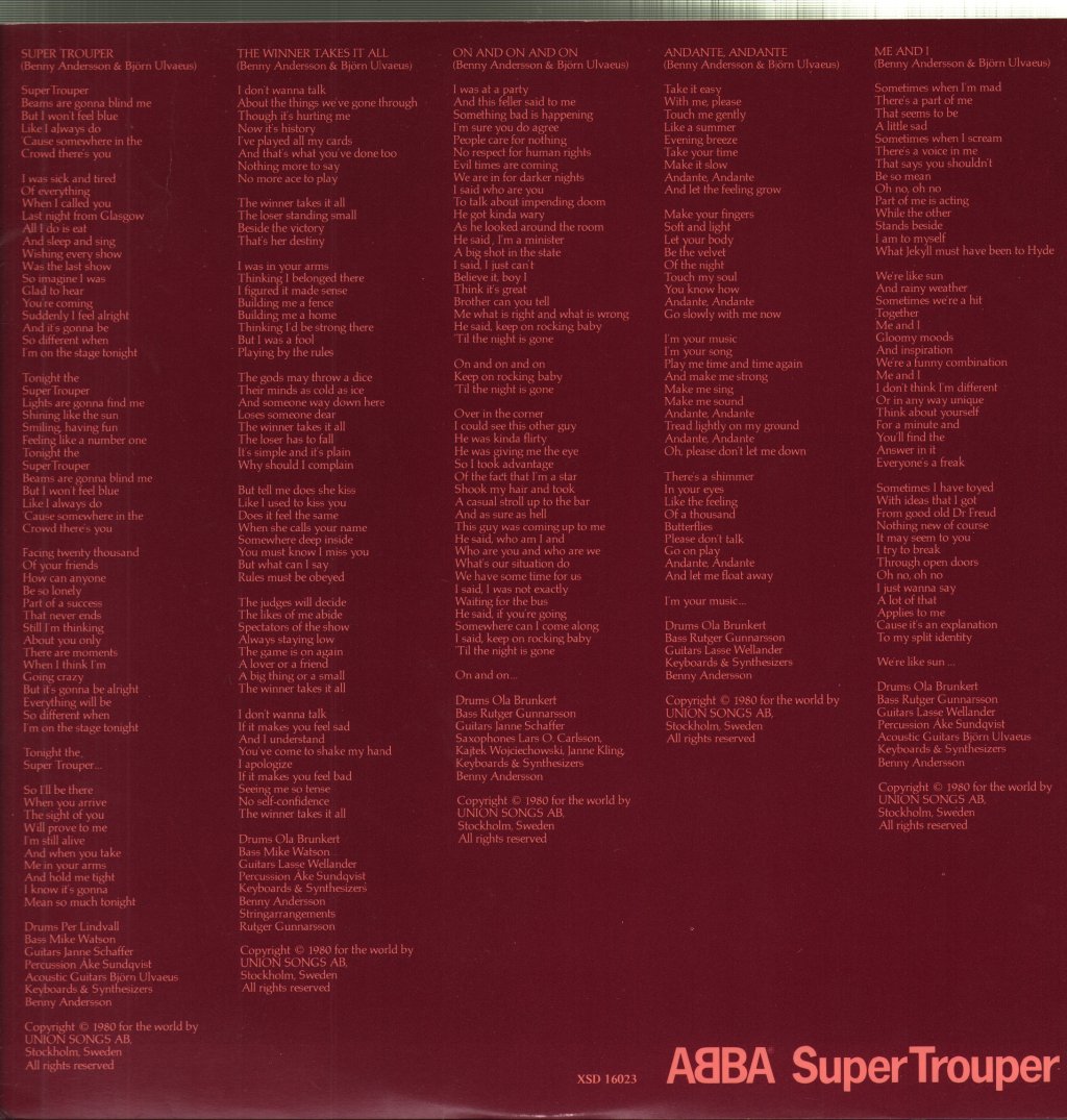 ABBA - Super Trouper - Lp