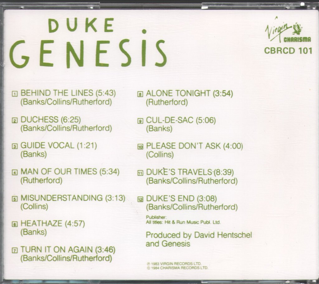 Genesis - Duke - Cd