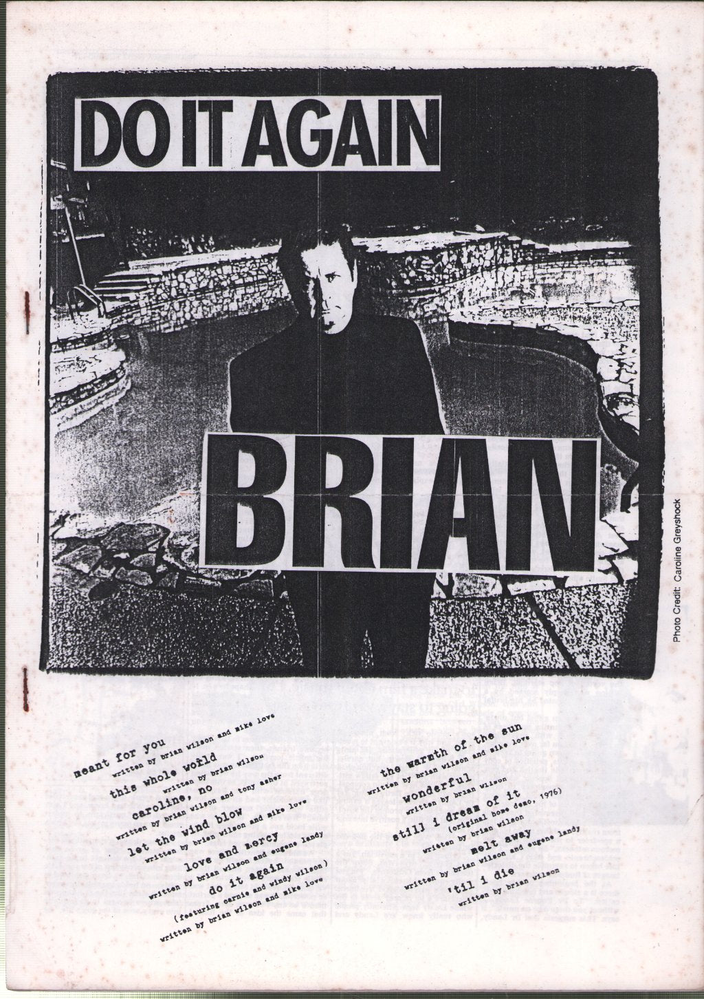 Brian Wilson - Do It Again - Fanzine
