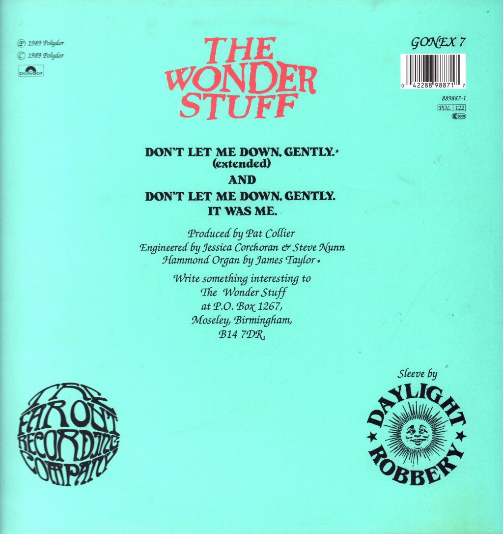 Wonder Stuff - Don't Let Me Down - 12 Inch