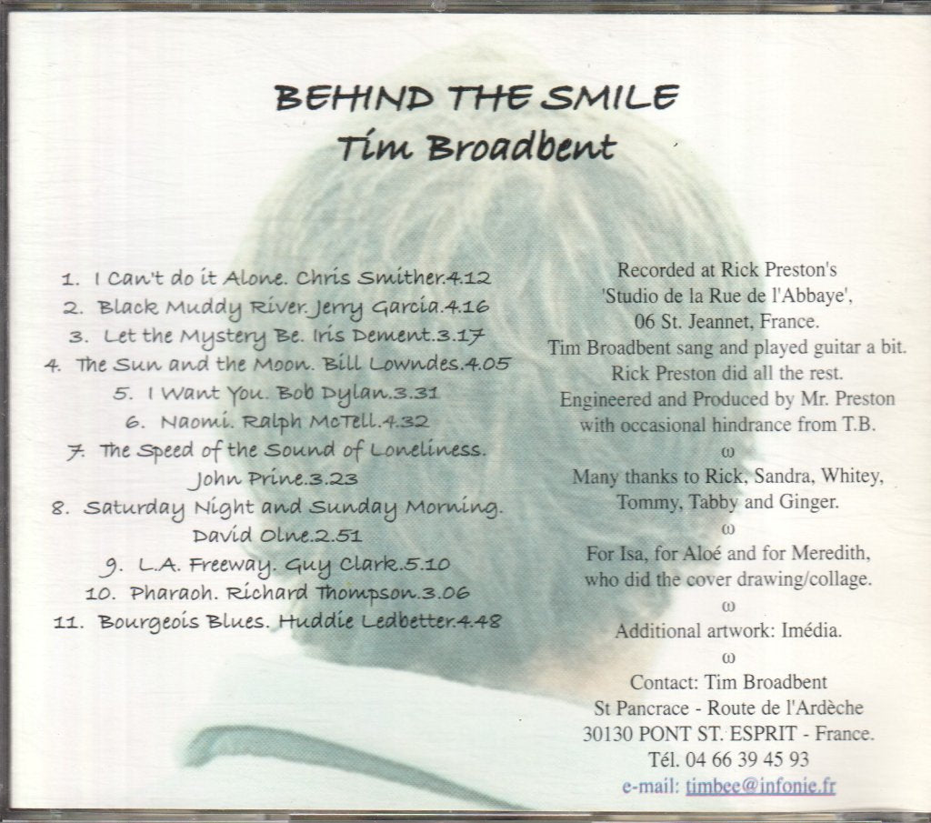 Tim Broadbent - behind the smile - Cd