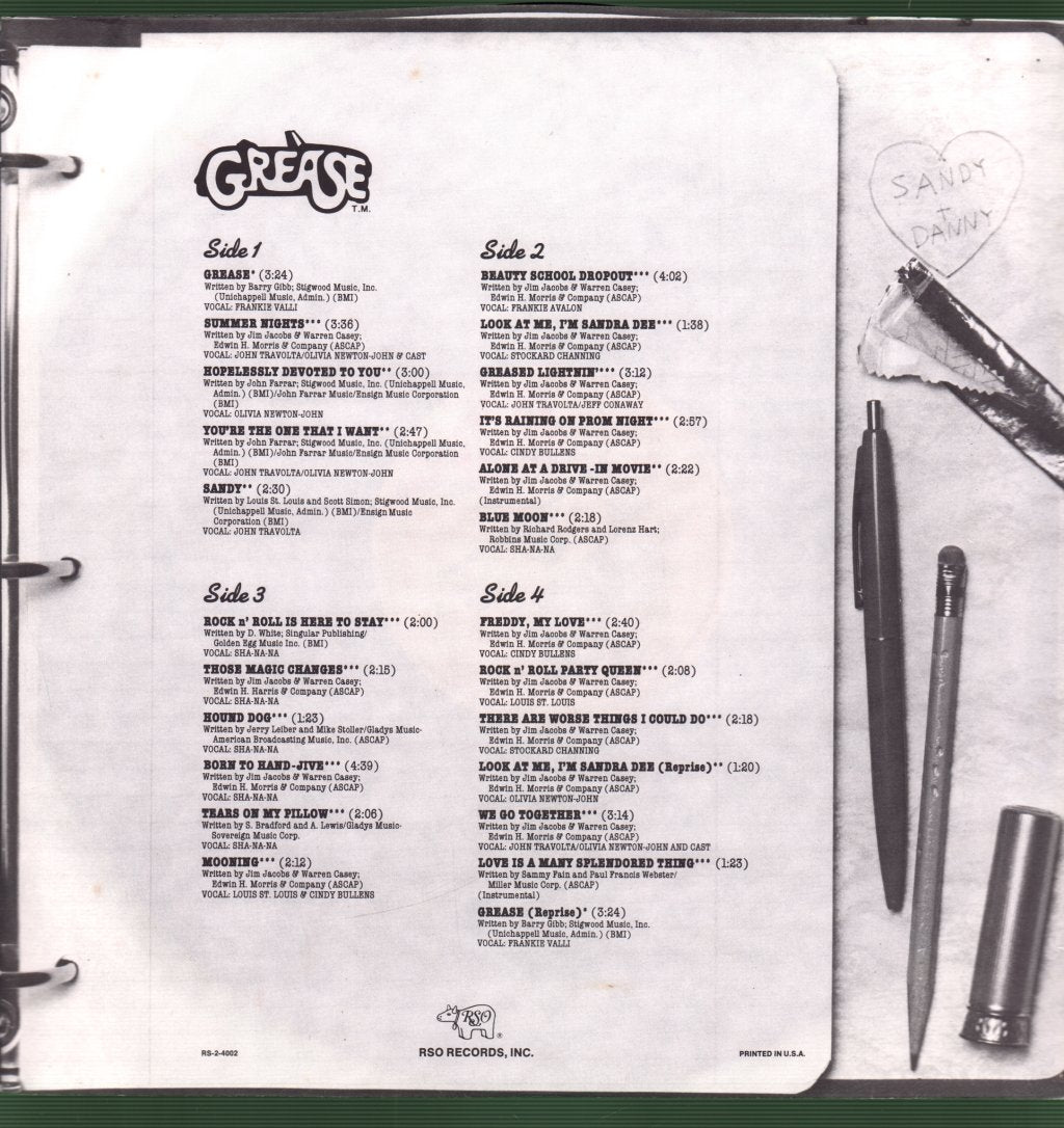 Various Artists - Grease (Original Soundtrack) - Double Lp