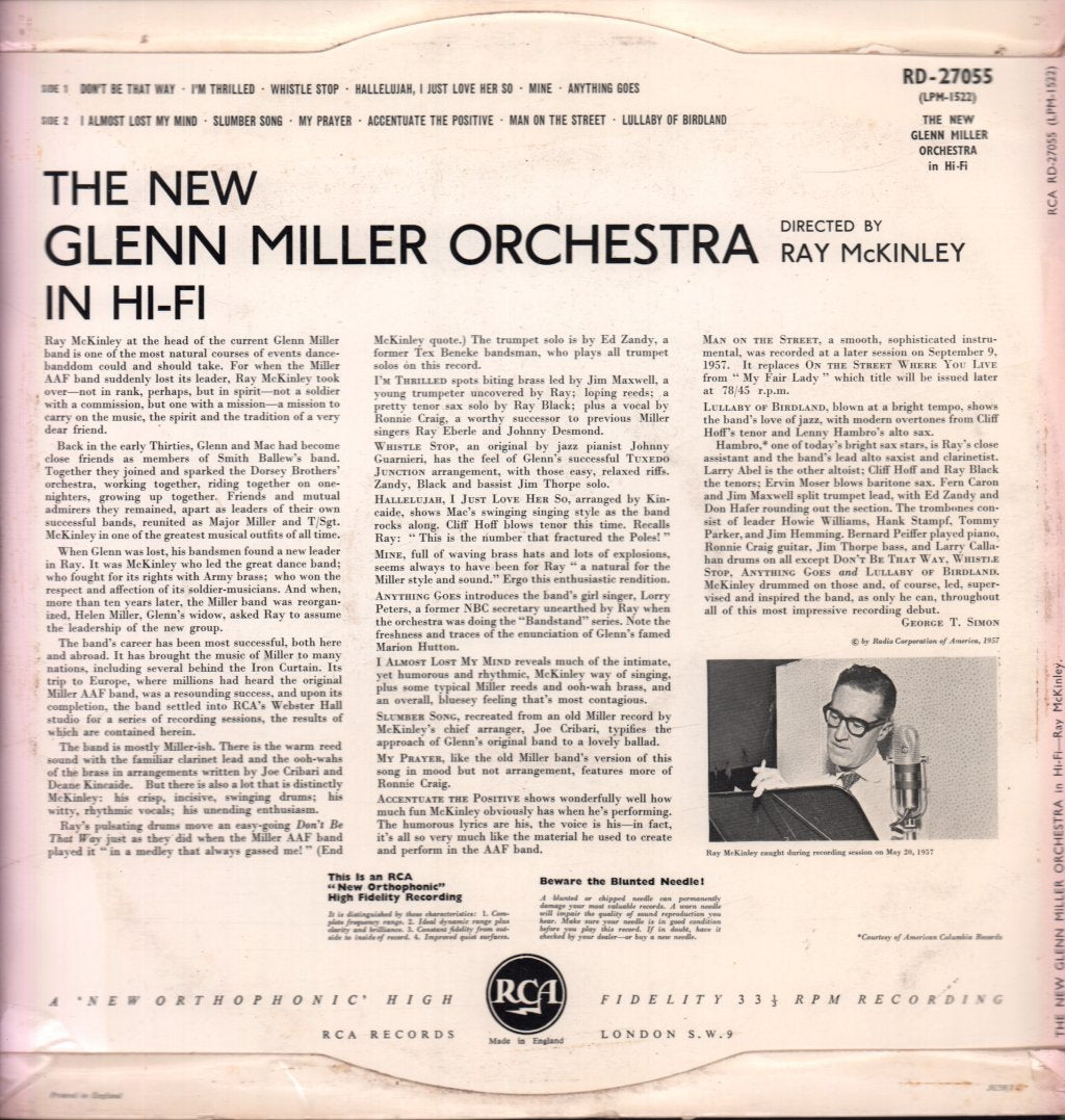 ray mckinley and the glenn miller orchestra - New Glenn Miller Orchestra In Hi Fi - Lp