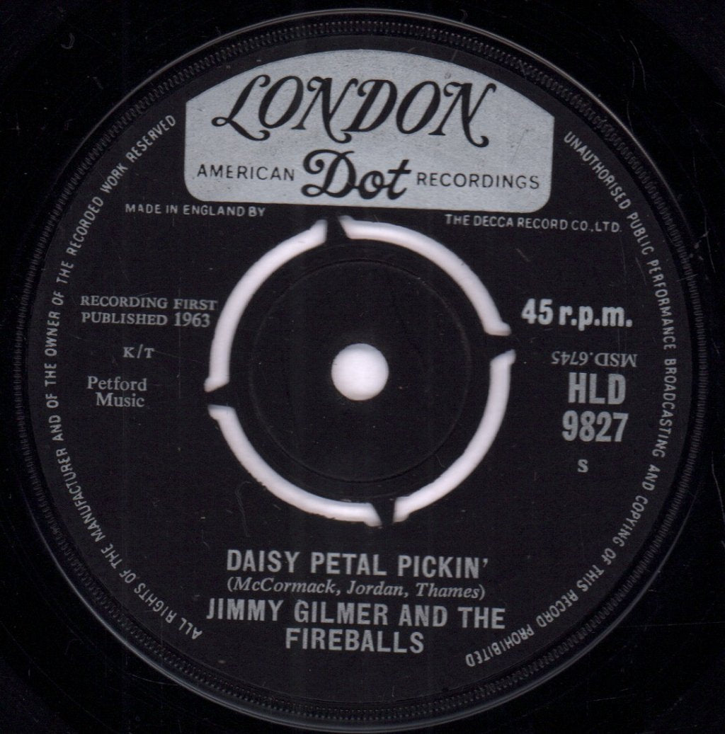 Jimmy Gilmer And The Fireballs - Daisy Petal Pickin' - 7 Inch