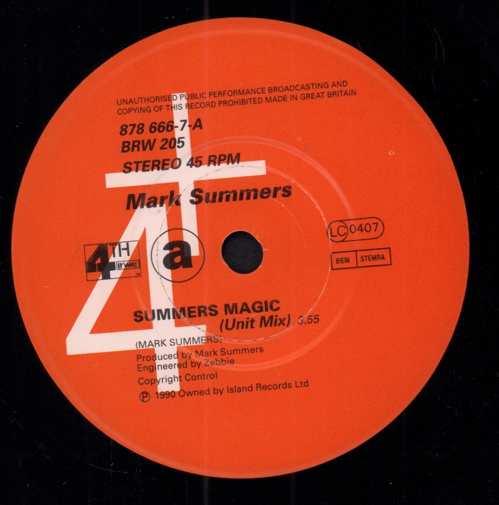 Mark Summers - Summers Magic - 7 Inch