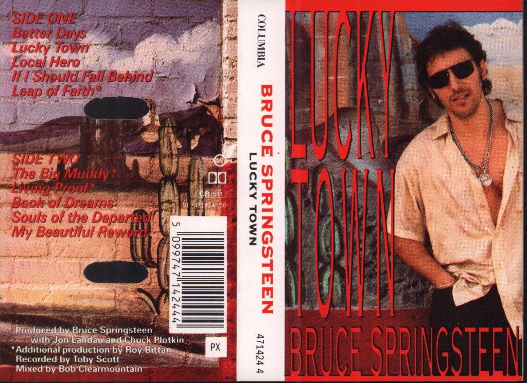 Bruce Springsteen - Lucky Town - Cassette