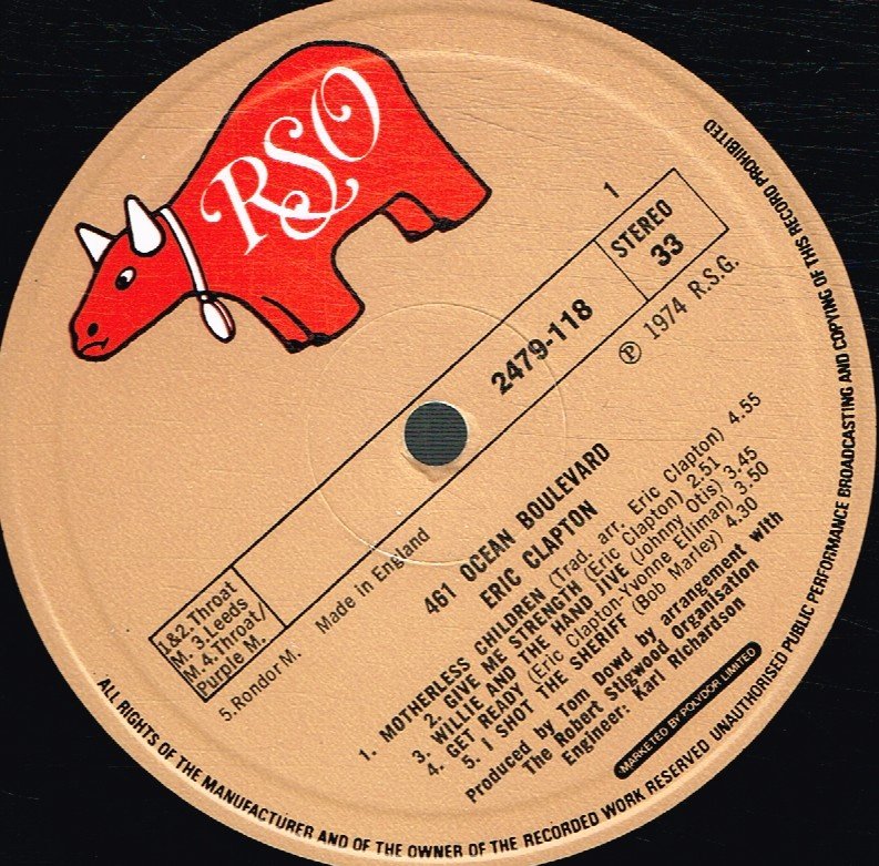 Eric Clapton - 461 Ocean Boulevard - Lp