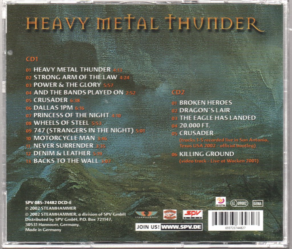 Saxon - Heavy Metal Thunder - Cd