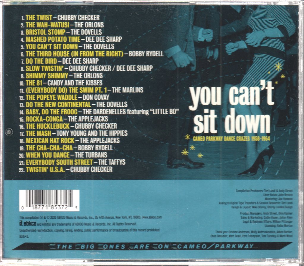 Various Artists - You Can't Sit Down (Cameo Parkway Dance Crazes 1958-1964) - Cd