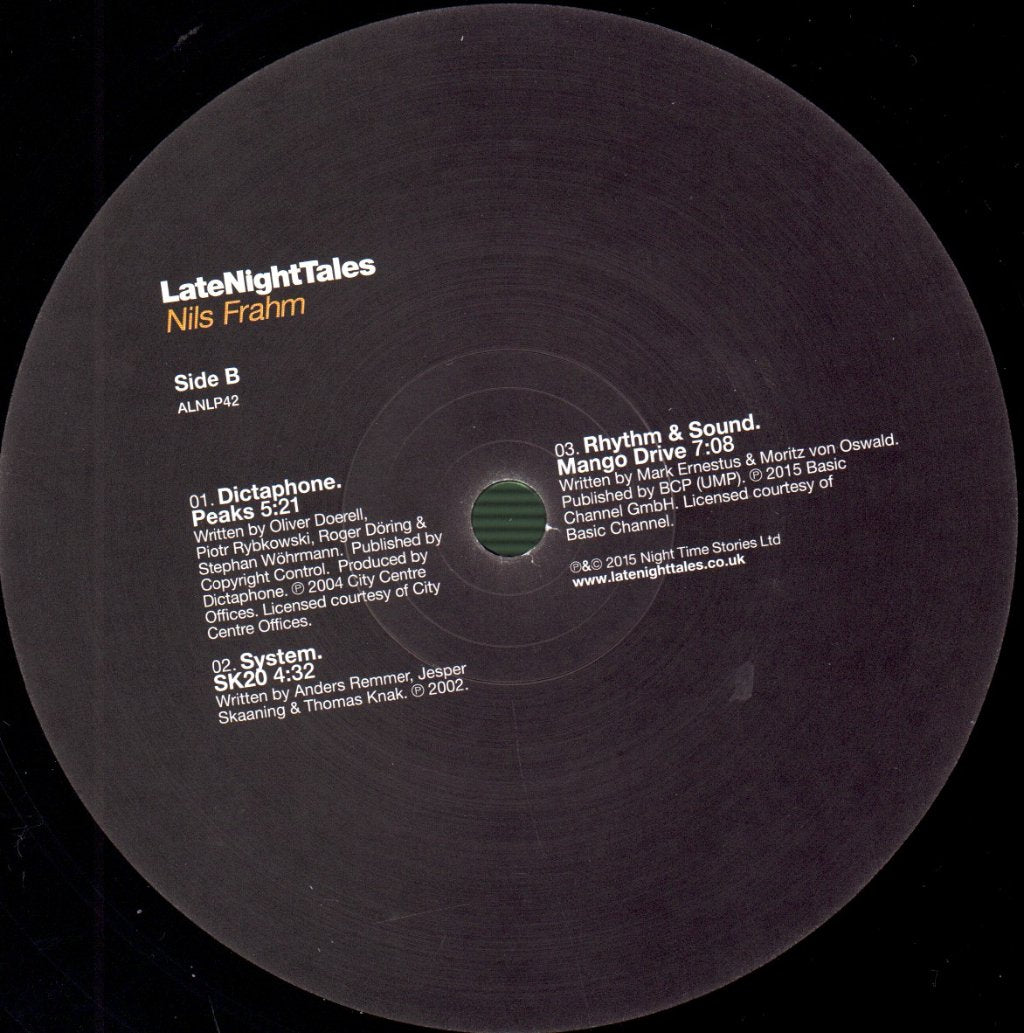 Nils Frahm - LateNightTales - Double Lp