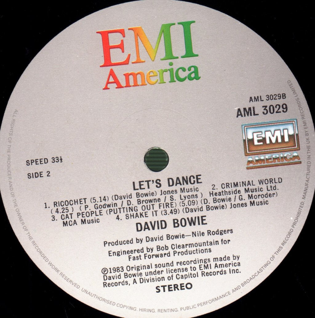 David Bowie - Let's Dance - Lp