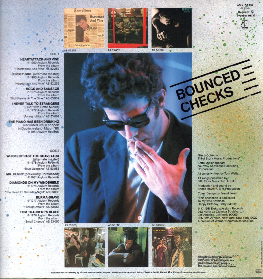 Tom Waits - Bounced Checks - Lp