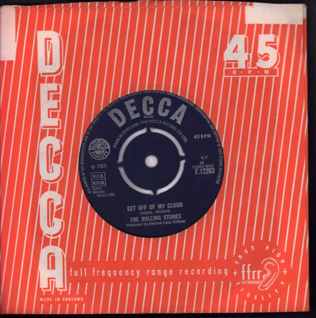 Rolling Stones - Get Off Of My Cloud - 7 Inch