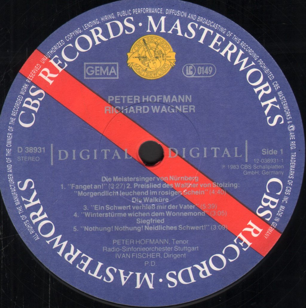 Peter Hofmann / RSO Stuttgart / Ivan Fischer - Richard Wagner - Lp