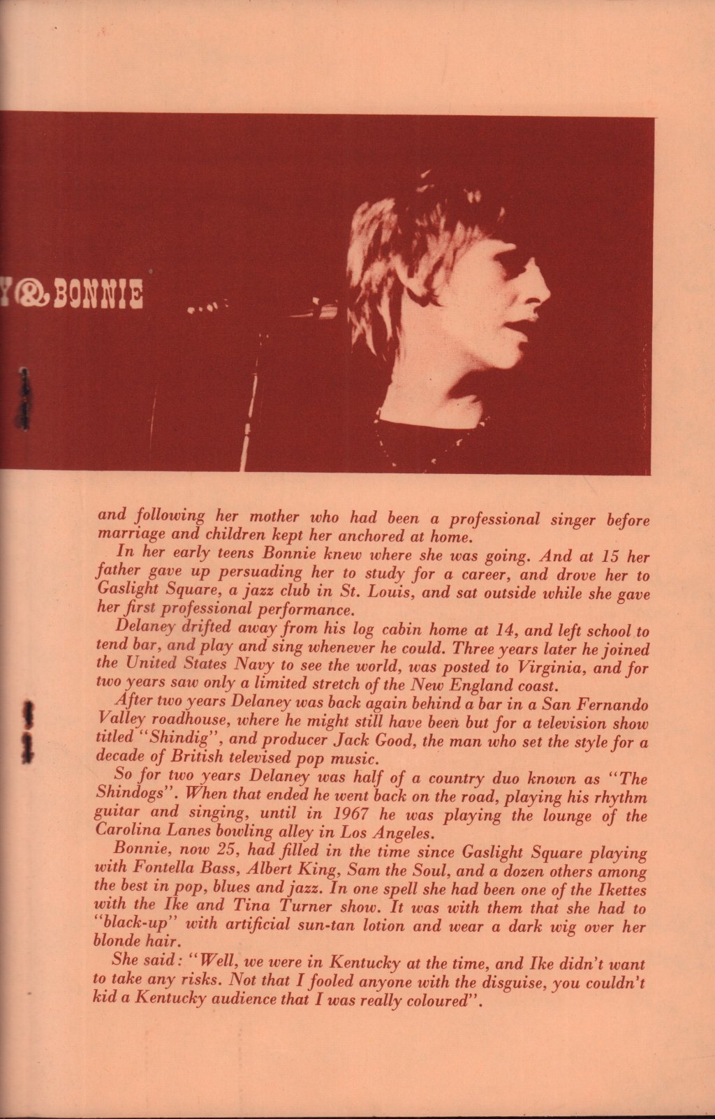 delaney and bonnie / eric clapton / p.p. arnold / ashton gardner and dyke - british tour 1969 - Tour Programme