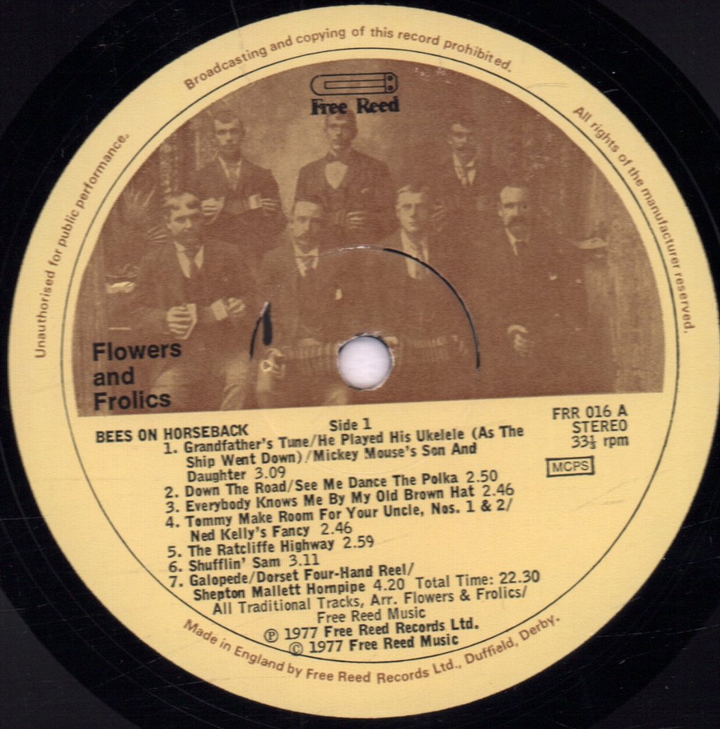 Flowers And Frolics - Bees On Horseback - Lp