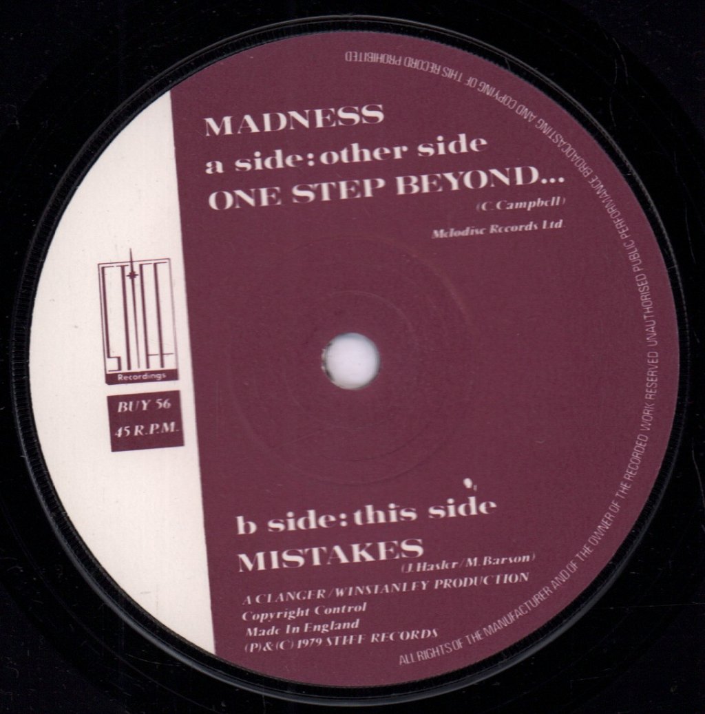 Madness - One Step Beyond - 7 Inch