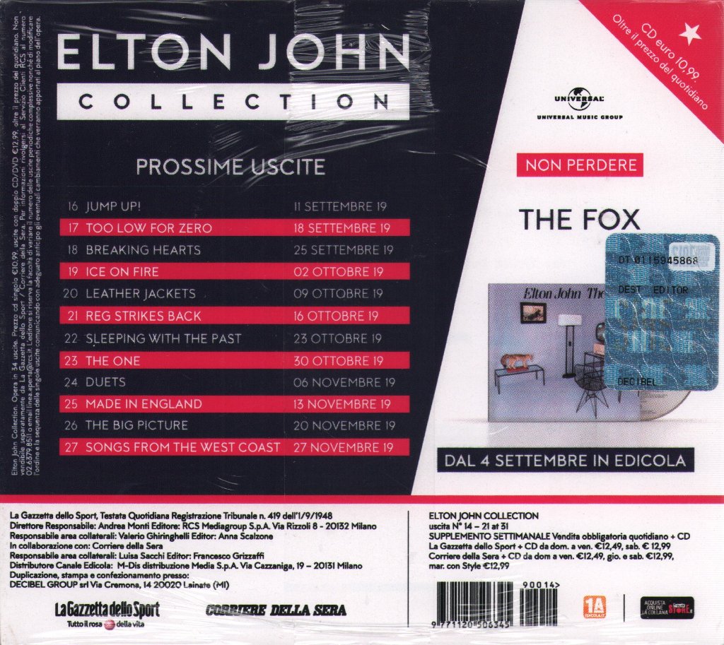 Elton John - 21 At 33 - Cd