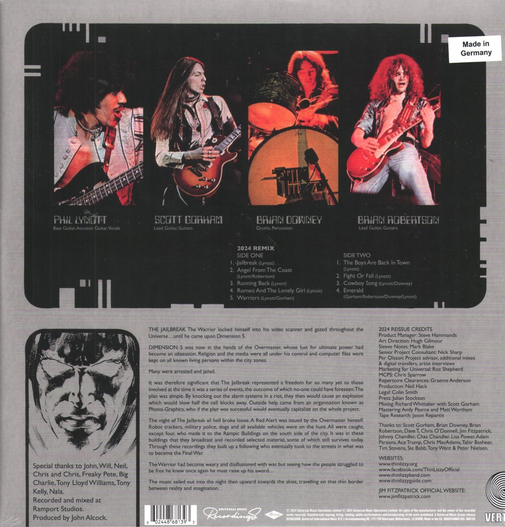 Thin Lizzy - Jailbreak (2024 Remix) - Lp