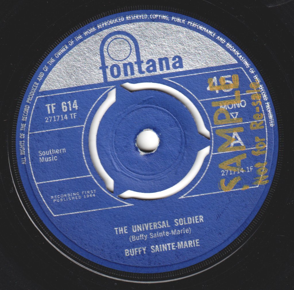 Buffy Sainte-Marie - Universal Soldier - 7 Inch