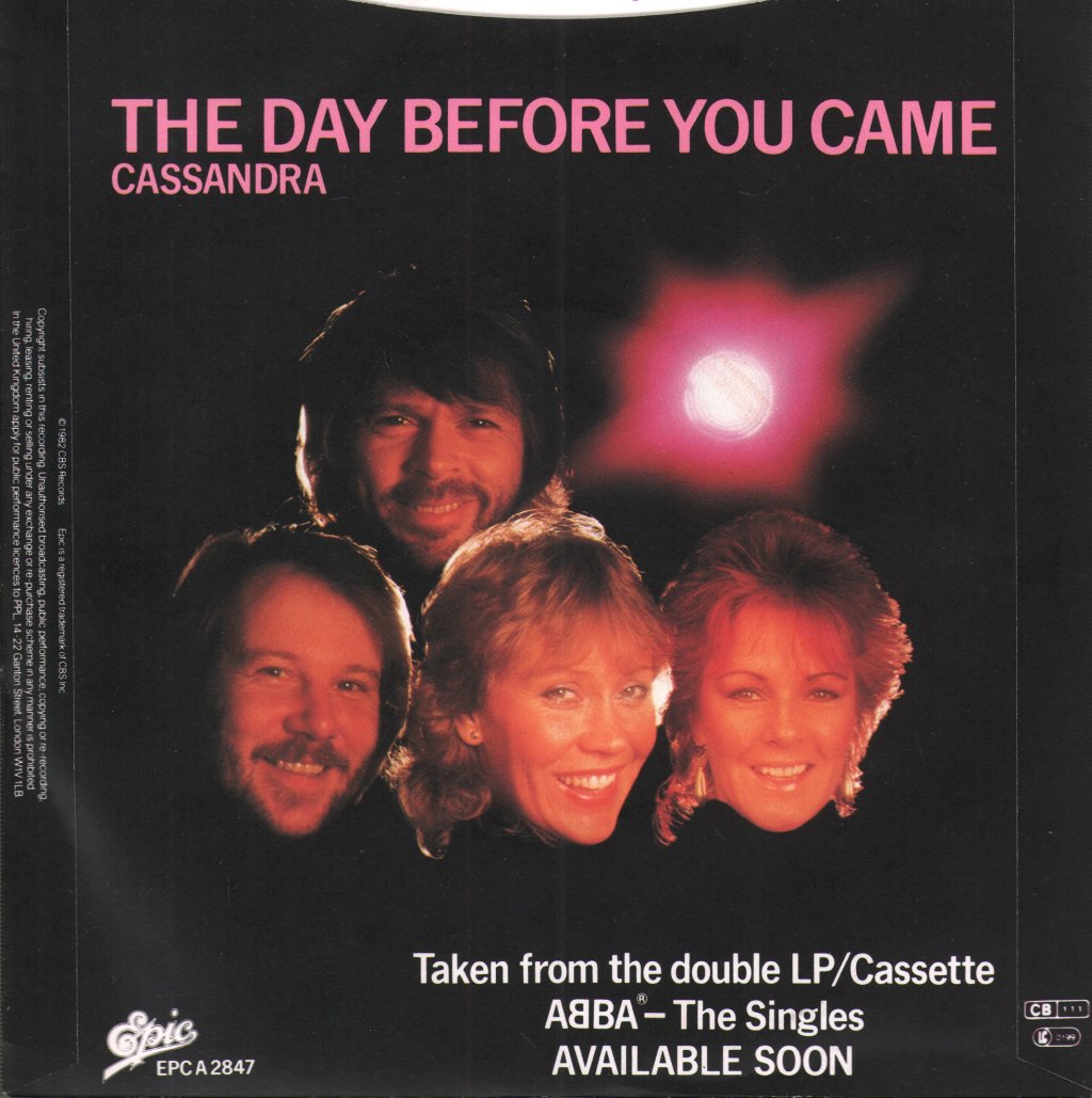 ABBA - Day Before You Came - 7 Inch