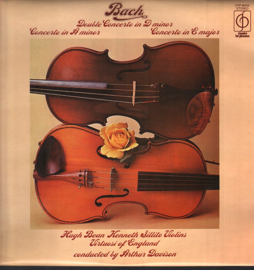 Hugh Bean - Bach Double Concerto In D Minor / Concerto In A Minor - Lp