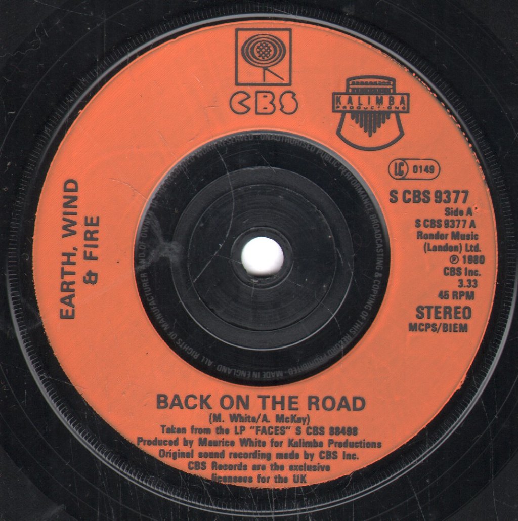 Earth Wind And Fire - Back On The Road - 7 Inch