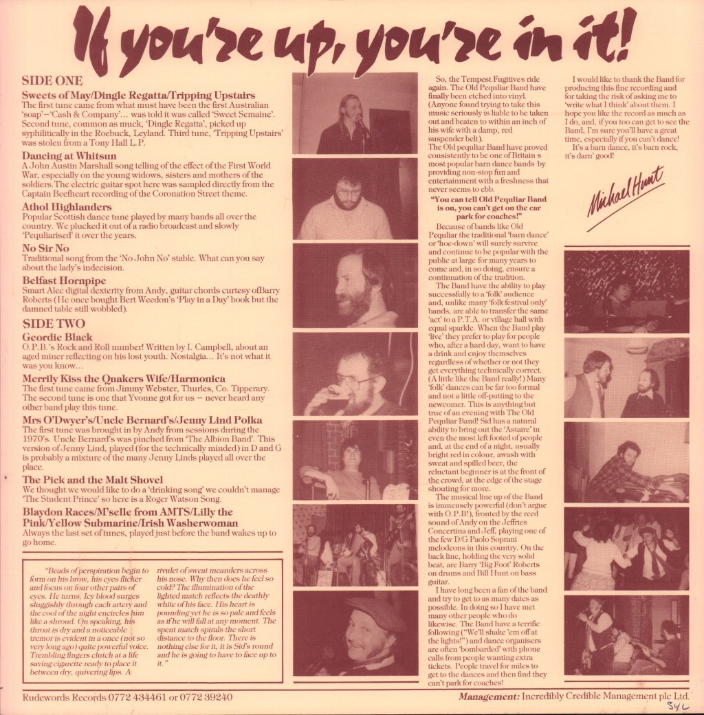 old pequliar band - if you're up, you're in it - Lp