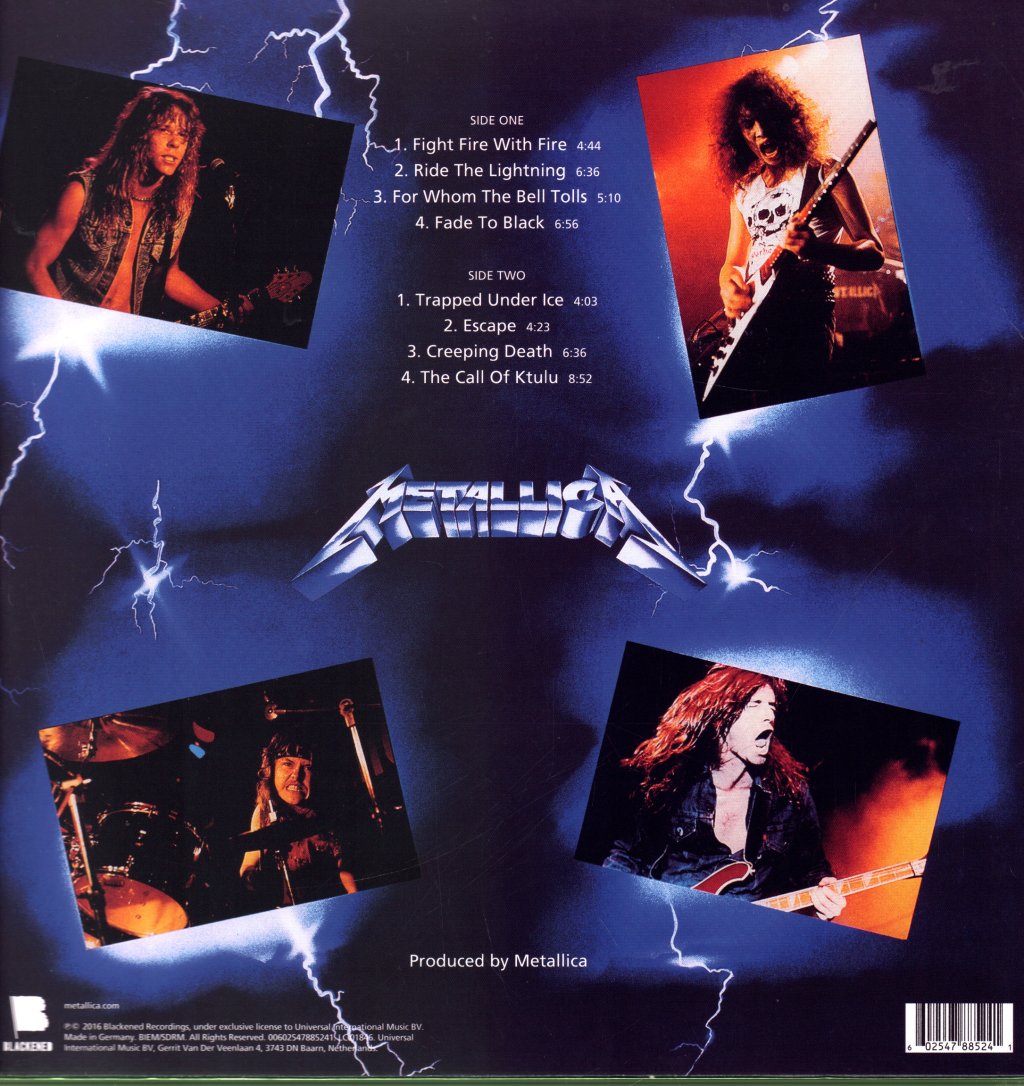 Metallica - Ride The Lightning - Lp