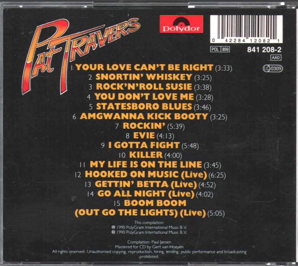 Pat Travers - An Anthology Vol. 1 - Cd