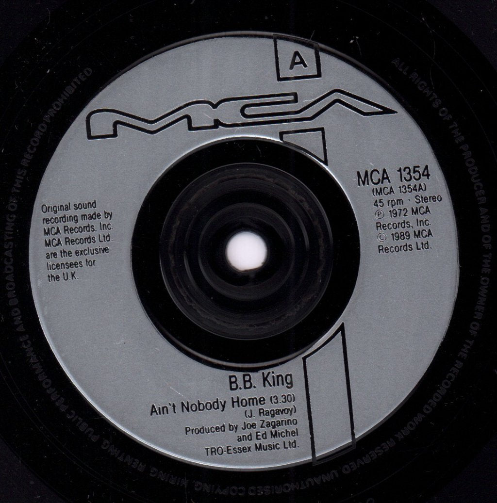 B.B. King - Ain't Nobody Home - 7 Inch