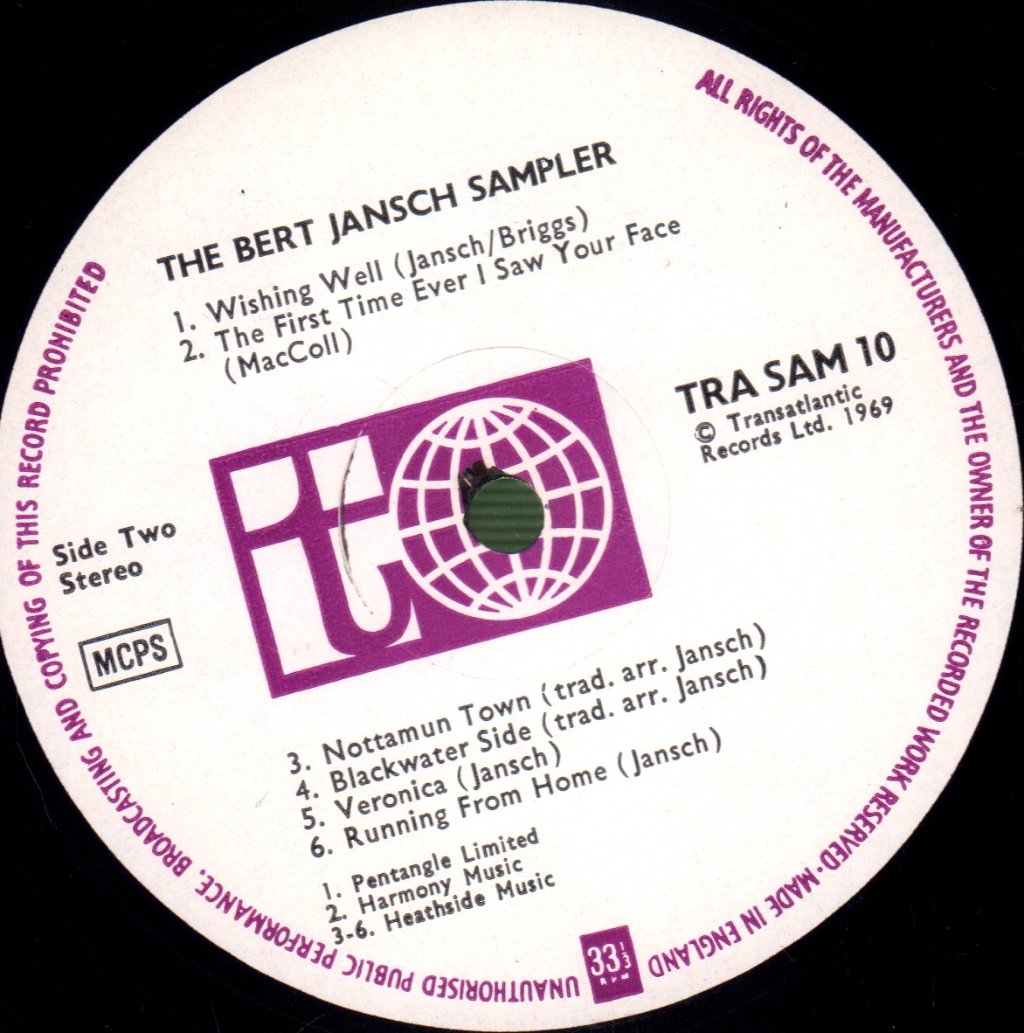 Bert Jansch - Bert Jansch Sampler - Lp