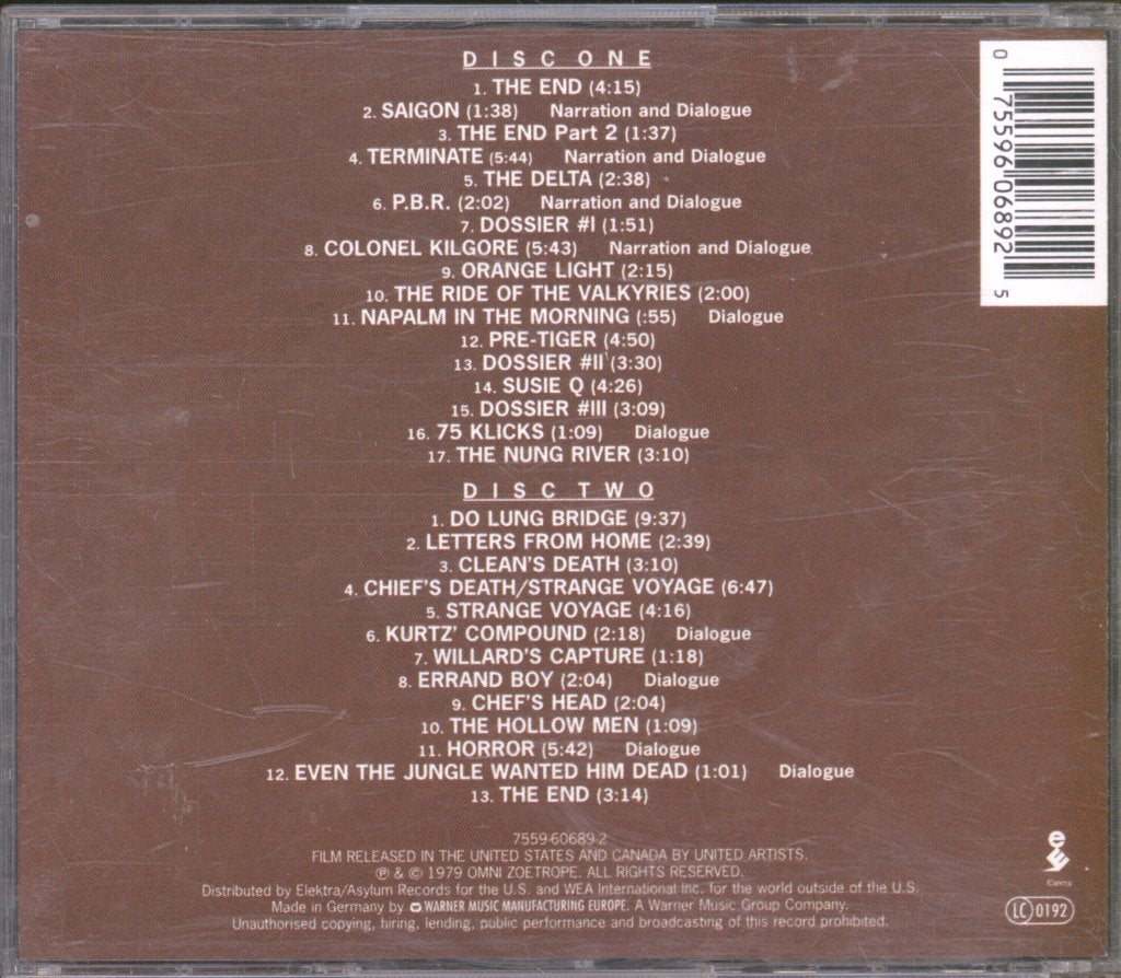 Carmine Coppola & Francis Coppola - Apocalypse Now (Original Motion Picture Soundtrack) - Double Cd