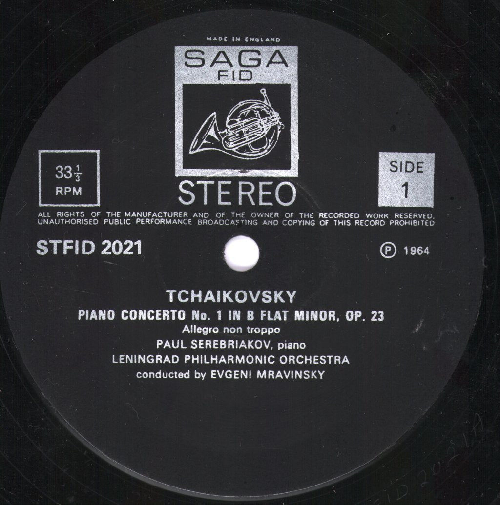 Paul Serebriakov - Tchaikovsky - Piano Concerto No. 1 In B Flat Minor - Lp