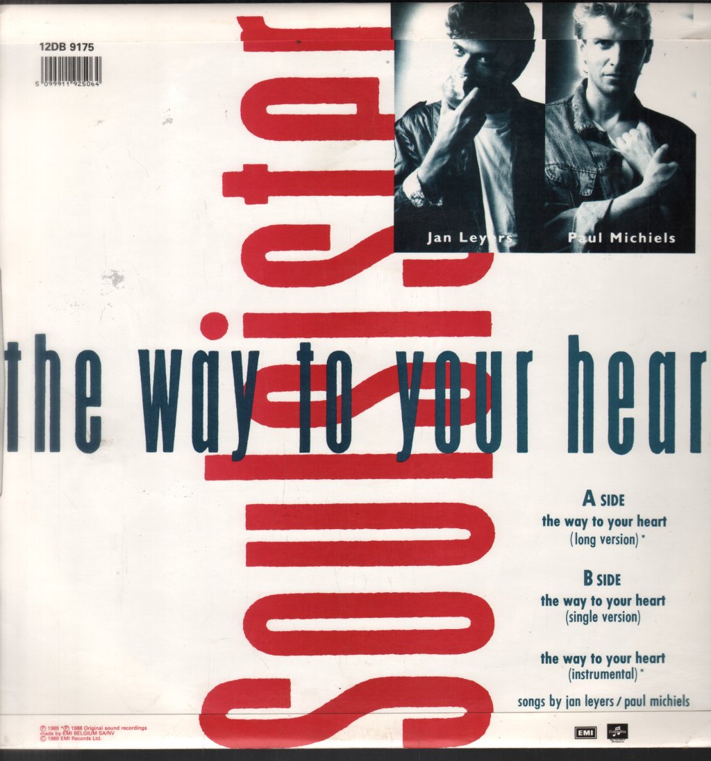 Soulsister - Way To Your Heart - 12 Inch
