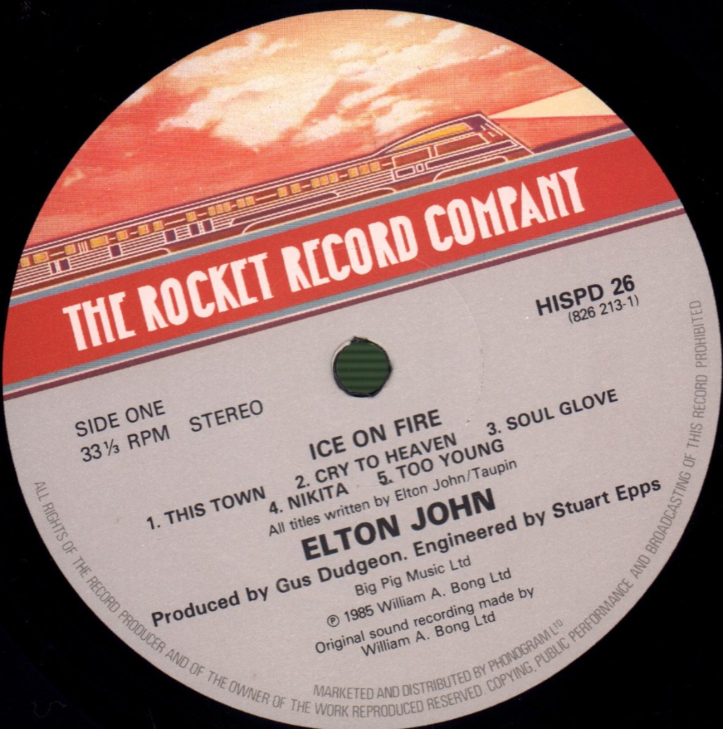 Elton John - Ice On Fire - Lp