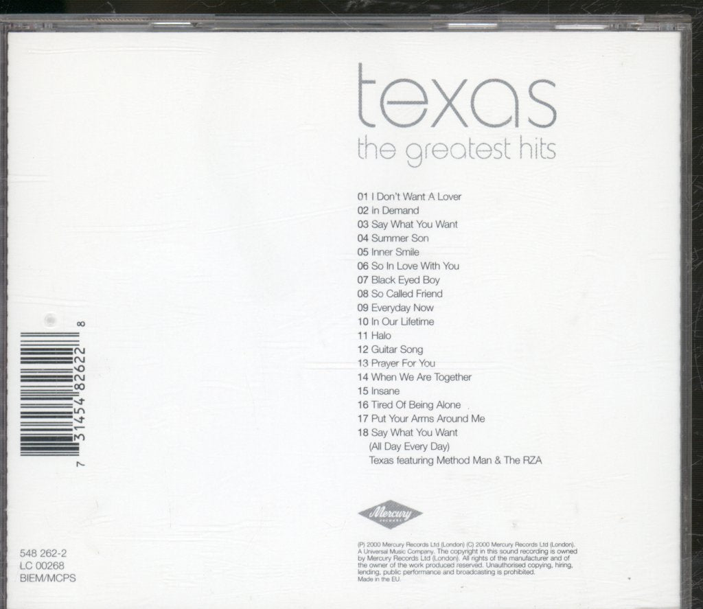 Texas - Greatest Hits - Cd