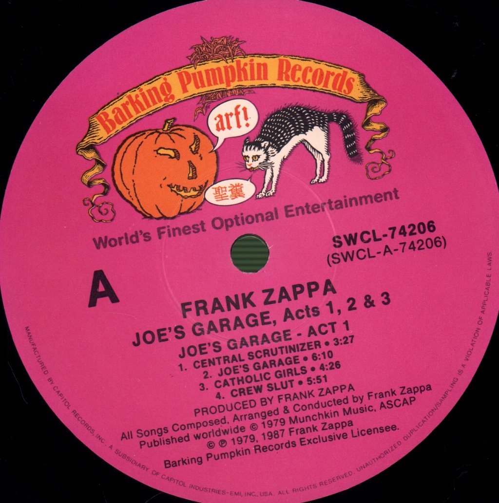 Frank Zappa - Joe's Garage Act's 1,2 And 3 - Lp Box Set