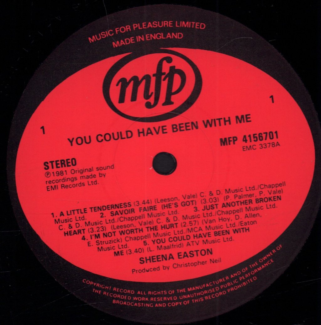 Sheena Easton - You Could Have Been With Me - Lp