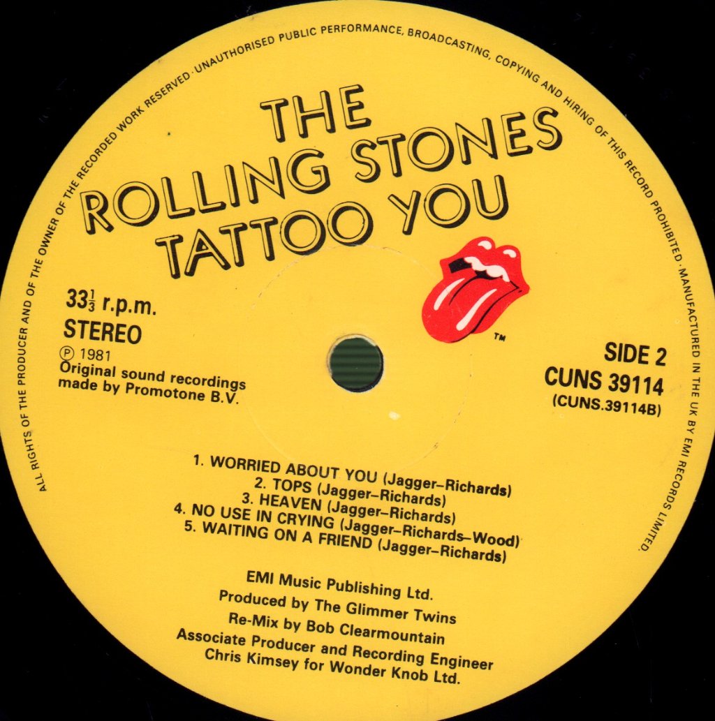Rolling Stones - Tattoo You - Lp