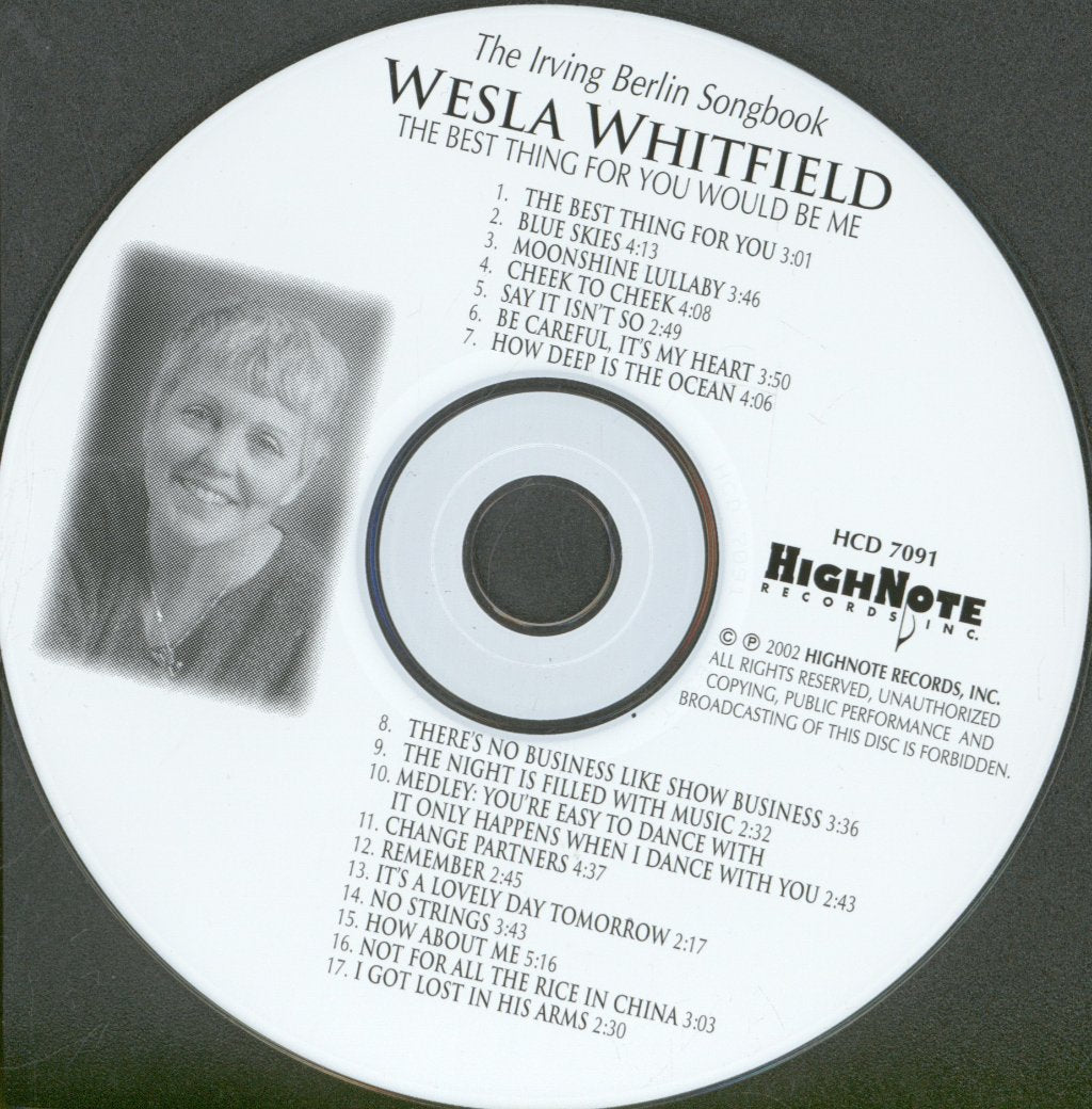 Wesla Whitfield - Best Thing For You Would Be Me - Cd