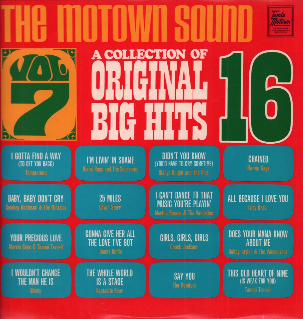 Motown Sound Vol 7 - A Collection Of Original Big Hits - Lp