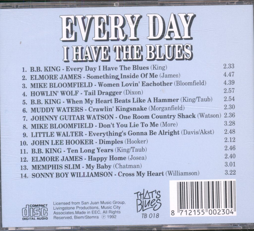 Various Artists - Every Day I Have The Blues - Cd