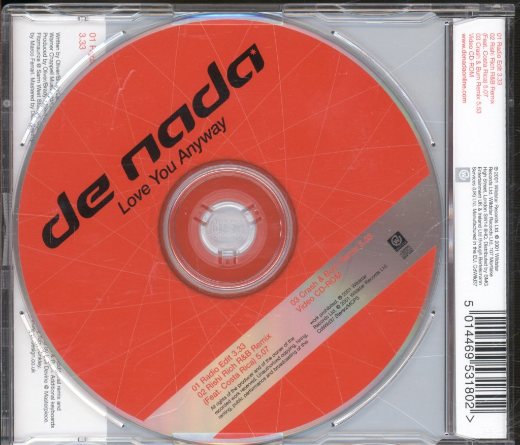 De Nada - Love You Anyway - Cd
