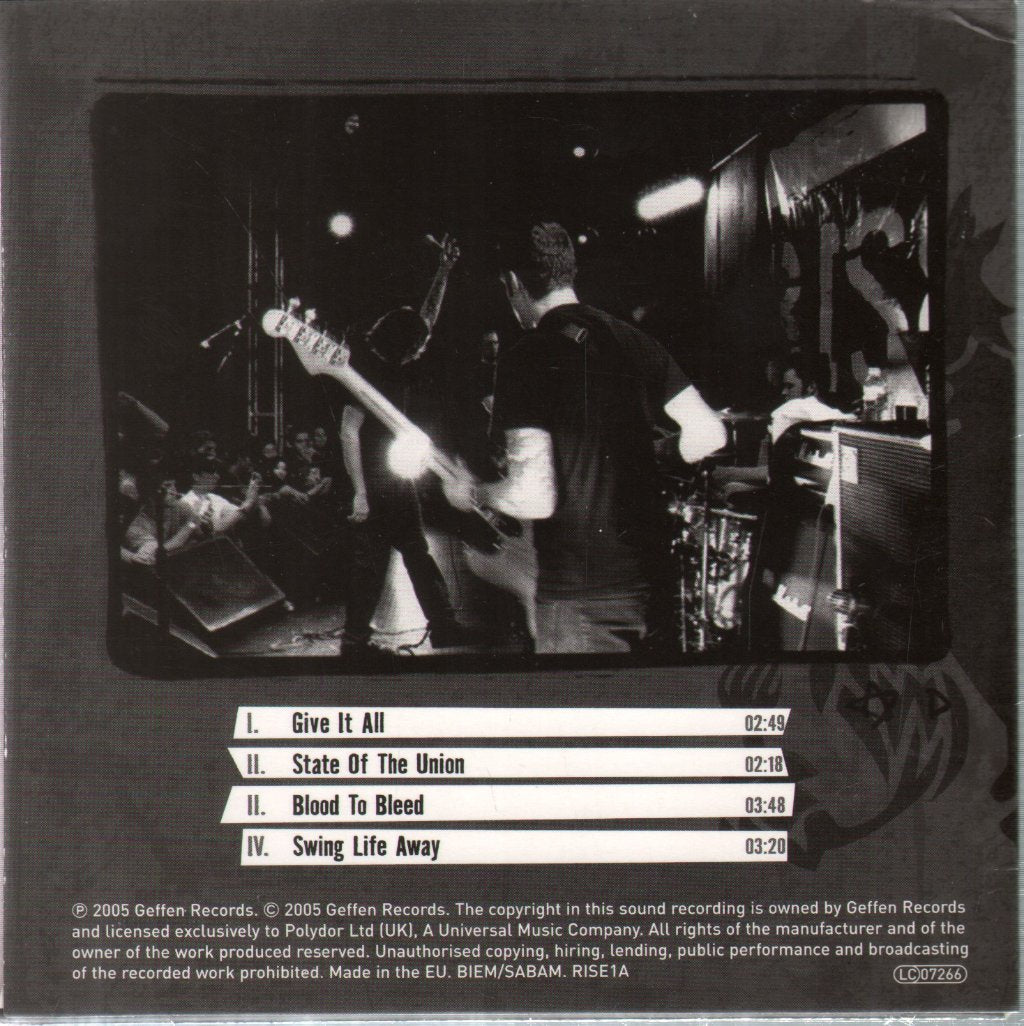 Rise Against - Siren Song Of The Counter Culture / Sampler - Cd