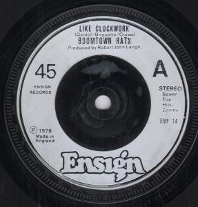 Boomtown Rats - Like Clockwork - 7 Inch
