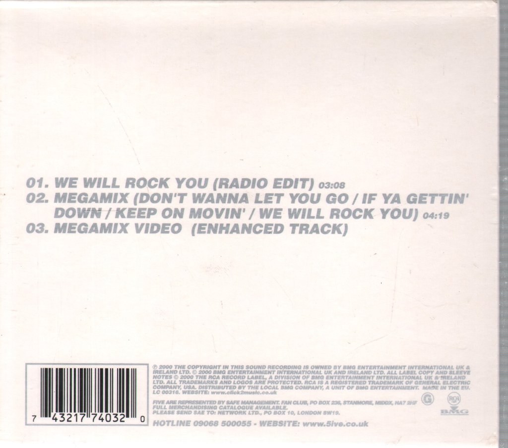 Five And Queen - We Will Rock You - Cd