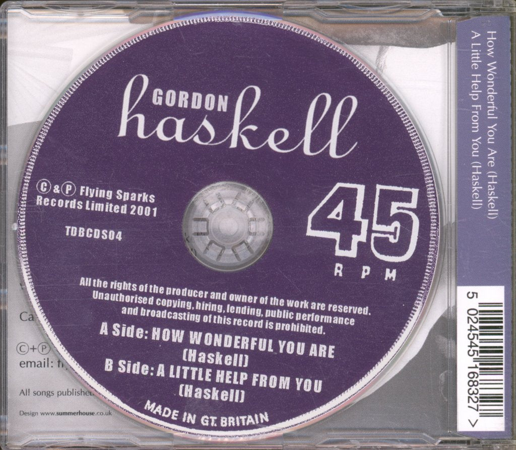 Gordon Haskell - How Wonderful You Are - Cd