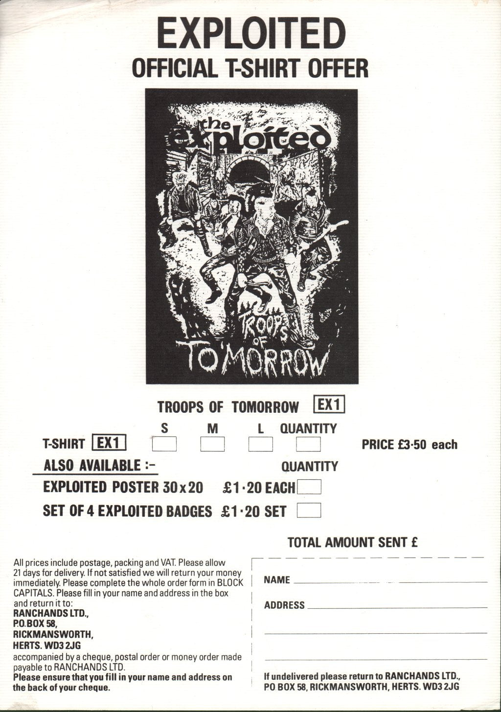 Exploited - Troops Of Tomorrow - Lp