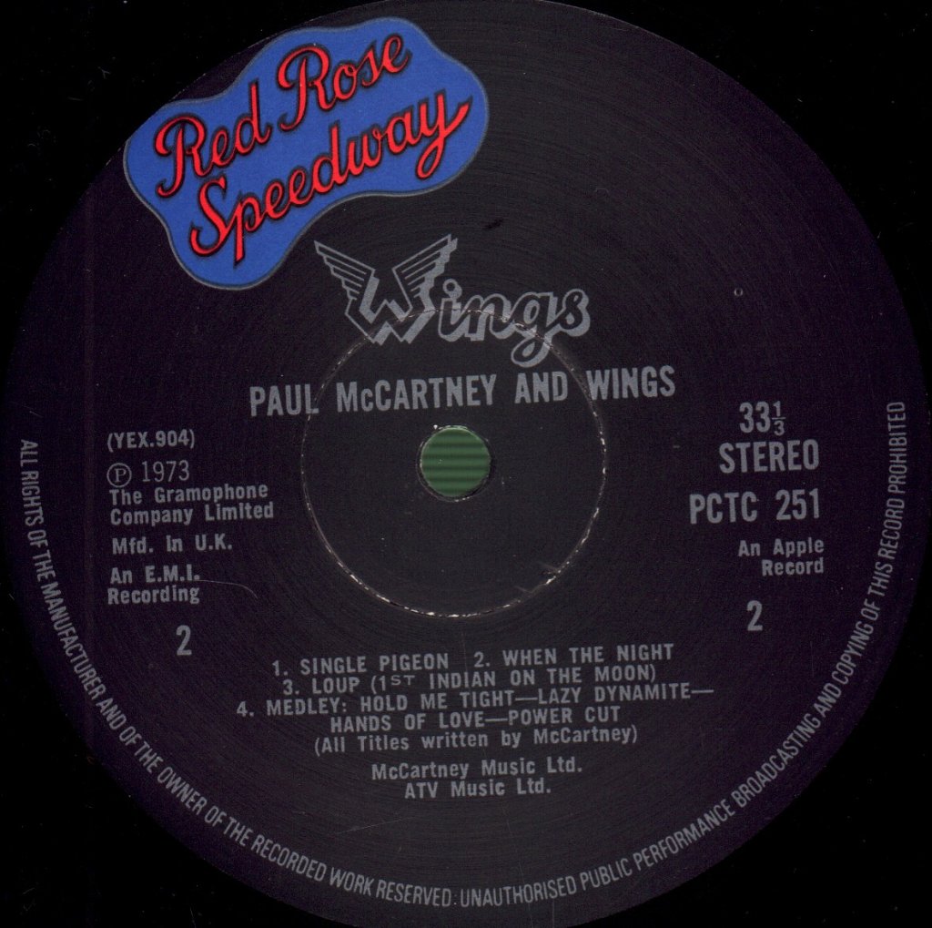 Wings - Red Rose Speedway - Lp